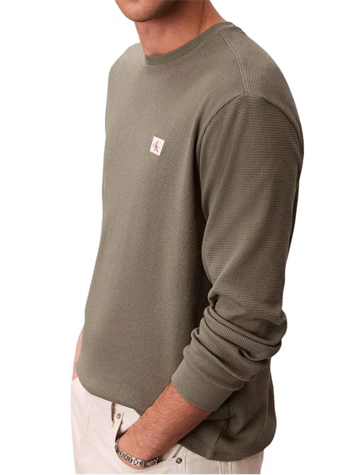 T-shirt lavorazione a nido d'ape Calvin Klein Jeans | LV040EM217LDY